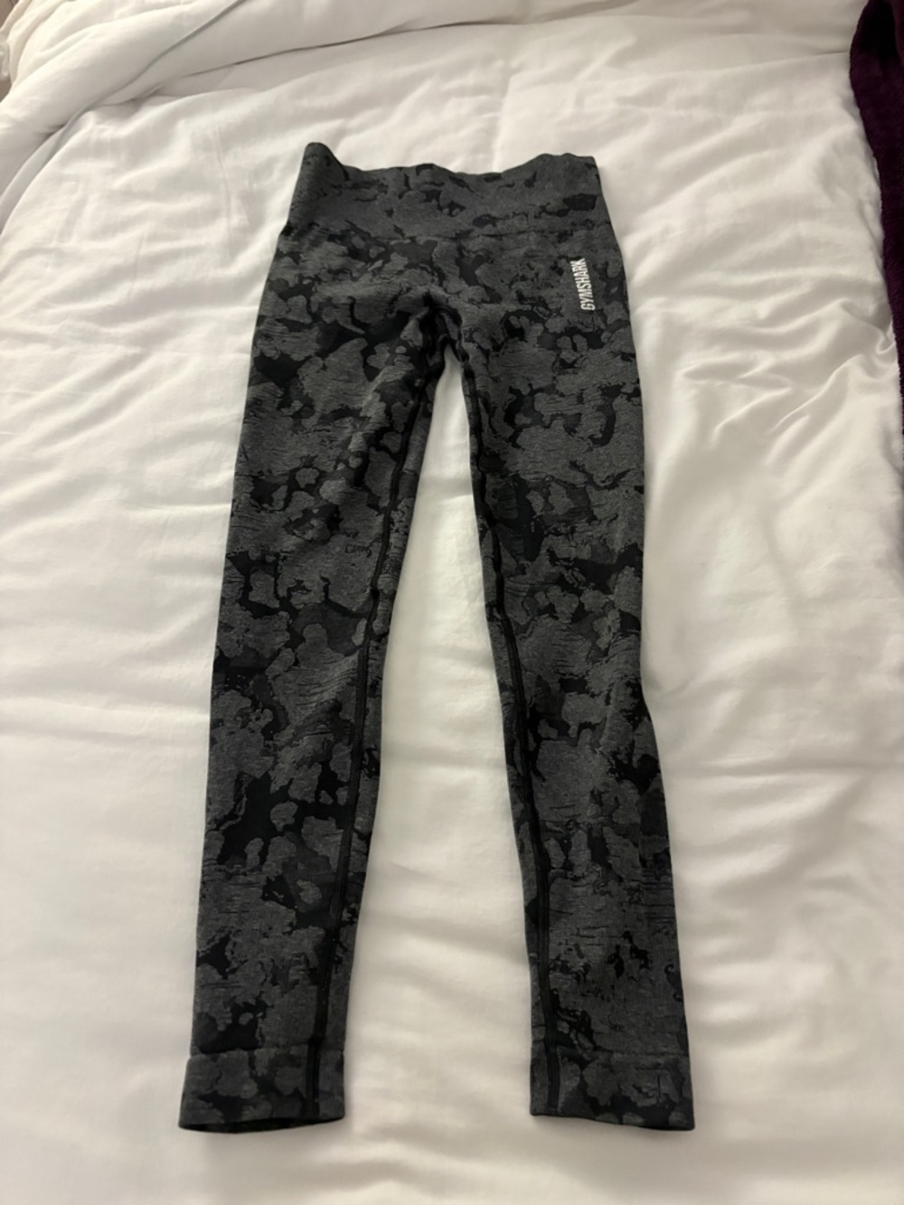 Gymshark Adapt Camo Seamless Black Leggings